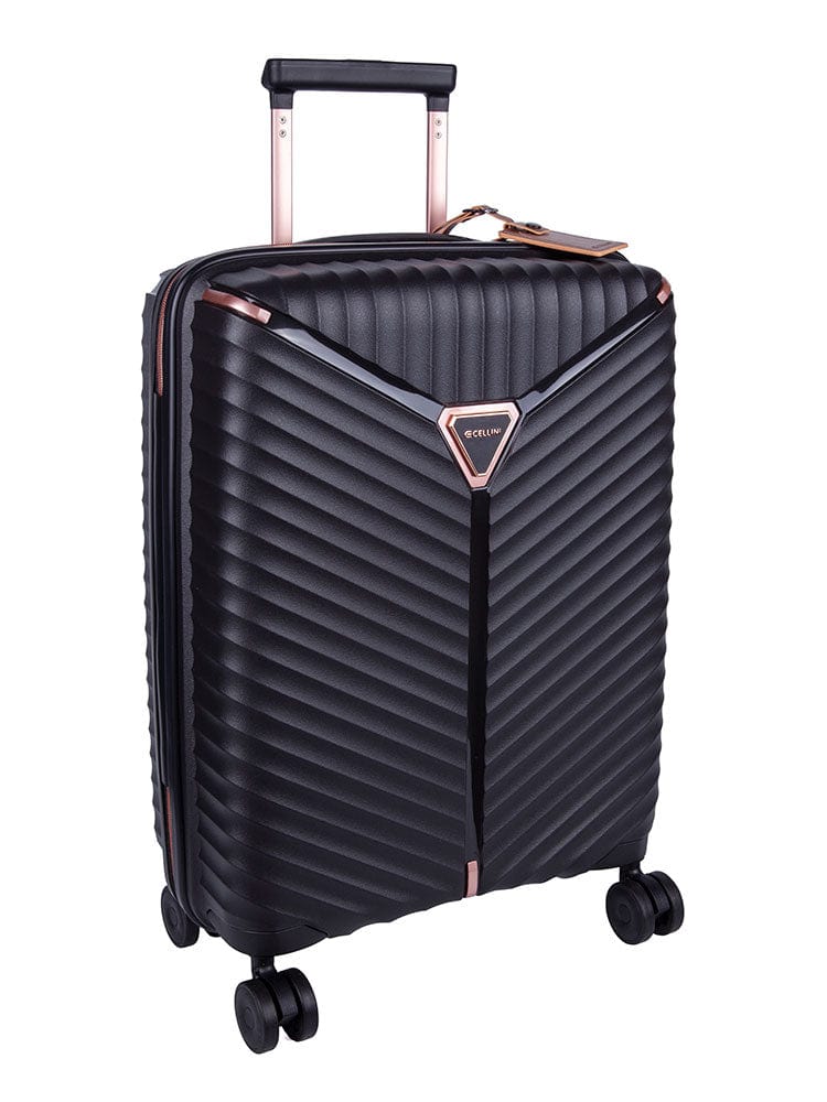 CELLINI Luggage & Bags Cellini Allure Hard Shell 3 Piece Set Black (7200107626585)