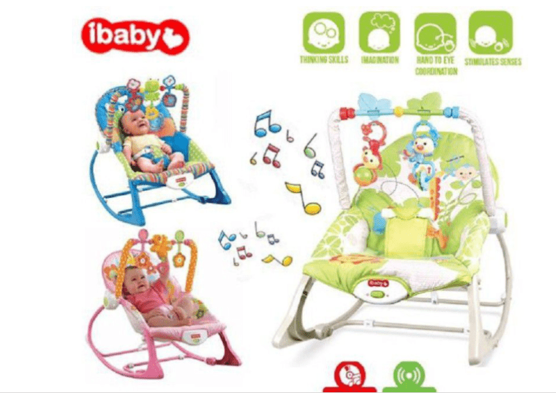 IBABY BABY CHAIR Ibaby IfantT To Todler Rocker 68110 - Blue (6602283712601)