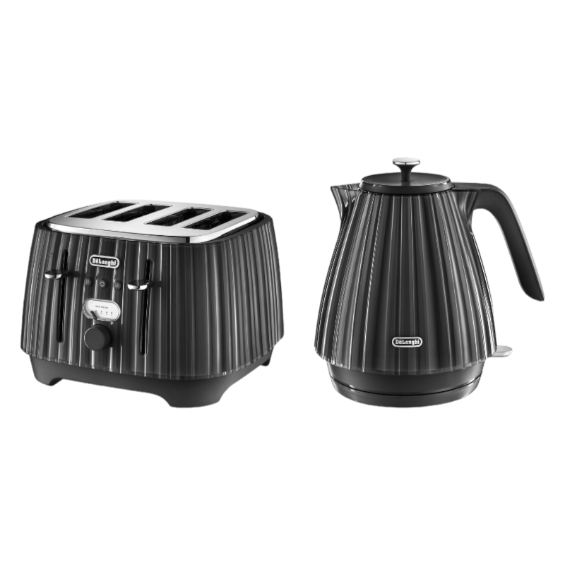 Delonghi TOASTER Delonghi Ballerina Kettle And Toaster Set Black (7400477294681)