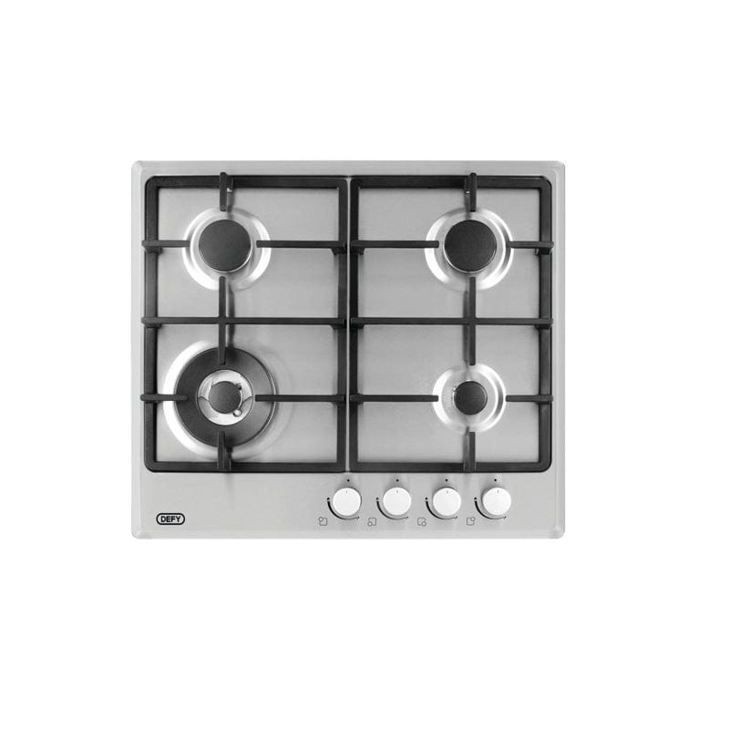 defy Promotions Defy 60cm 4-Burner Stainless Steel Gas Hob DHG125 (2061601374297)