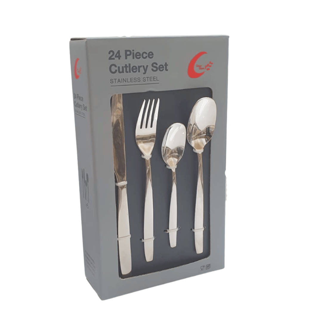 Homeware CUTLERY Stainless Steel Cutlery Set 24 Piece 755 18-0 SGN063 (7488037978201)