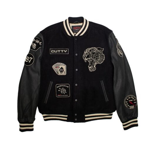 Cutty Jacket Cutty CRush Baseball Patch Jacket Black