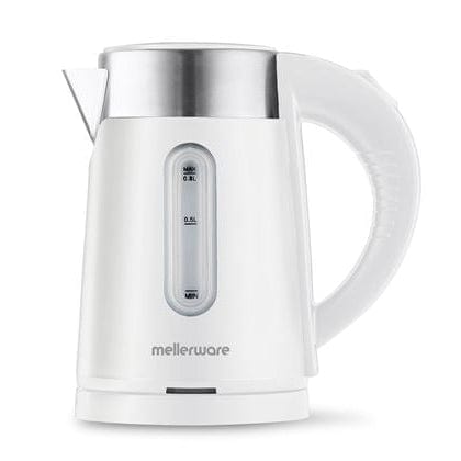 Mellerware KETTLE Mellerware Kettle Double Wall Cordless Stainless Steel 0.8L Siena Compact White 22008WH (7913196585049)