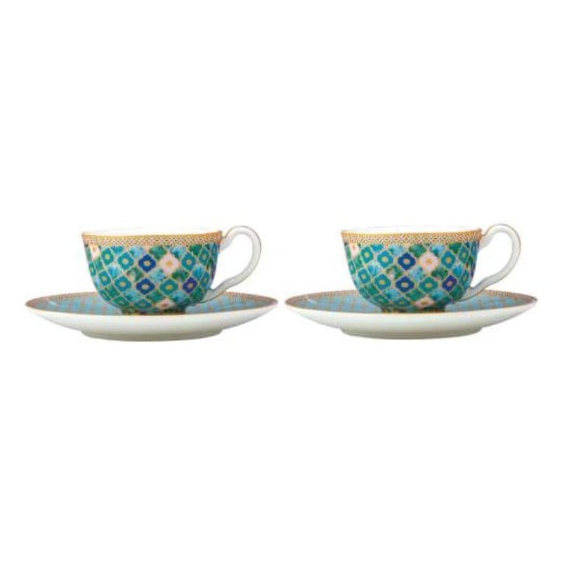 Maxwell & Williams Cups & Saucers Maxwell & Williams Kasbah Espresso Cups & Saucers, 85ml Set of 2 Mint (6852697096281)