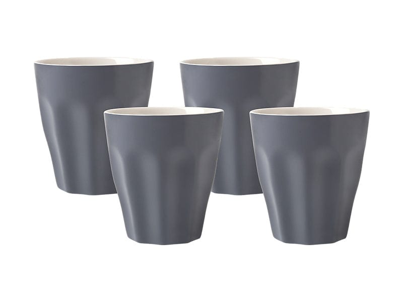 Maxwell & Williams MUG Maxwell & Williams Sala Latte Cup Set of 4 Charcoal 265ml LM0034 (7504600236121)