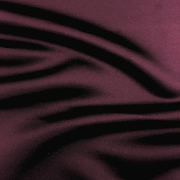 SATIN Dress Fabrics Maroon Duchess Satin Fabric 150cm (4354051440729)