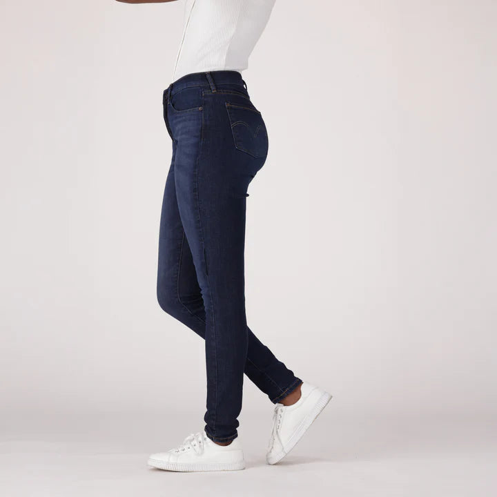 Levi's  Women's Curvy High Rise Super Skinny Dark Indingo Worn In (8015791784025)