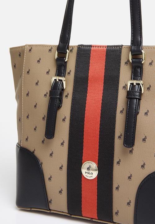 Polo Ladies Handbags Polo Parker Tote Camel (7496747188313)