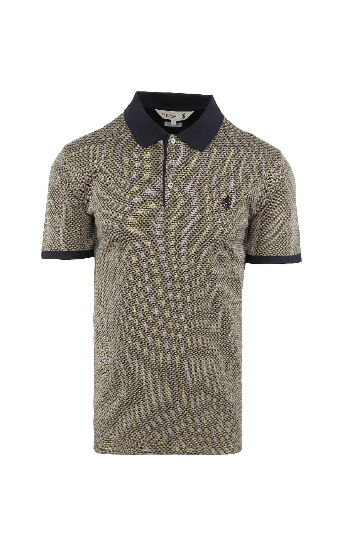 Pringle Golf T Shirt Size Small Pringle Gareth Oxford Jacquard Mercerised Golfer (7665543708761)