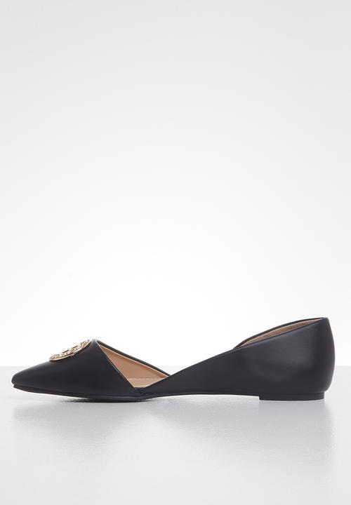 Sissy Boy LADIES SHOES Sissy Boy All Flat Remains Pump Black (6564645339225)