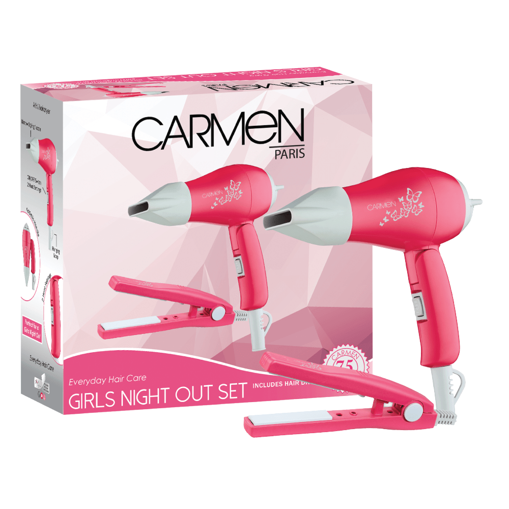 Carmen HAIR DRYER Carmen Girls Night Out Set SEL-5160 (7312145154137)