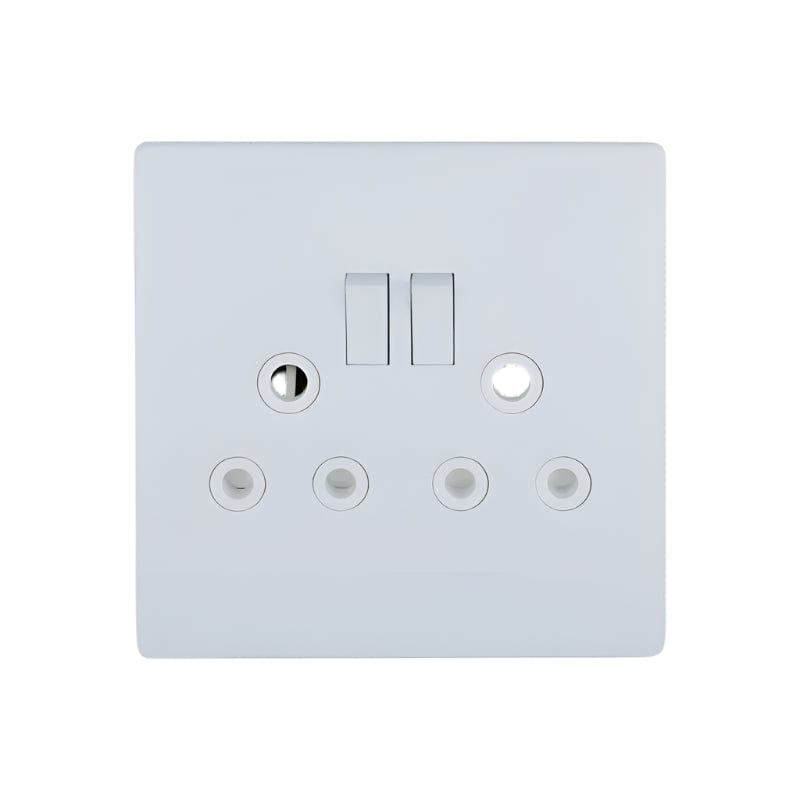 MHC World PLUG Plug Double Outlet Socket White JOS44CVWDSS