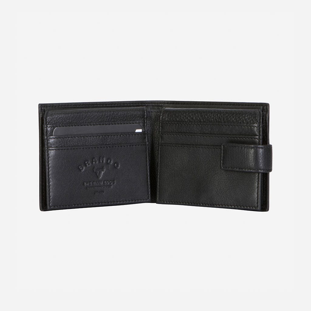 Brando Wallets Brando Essential Leather Executive Wallet Black (7226759741529)