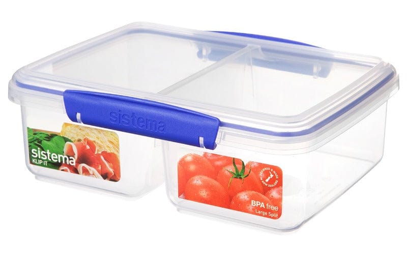 Sistema Sistema  Split Rectangular Lunch Box 1.9 Litre 1720 (4735843729497)