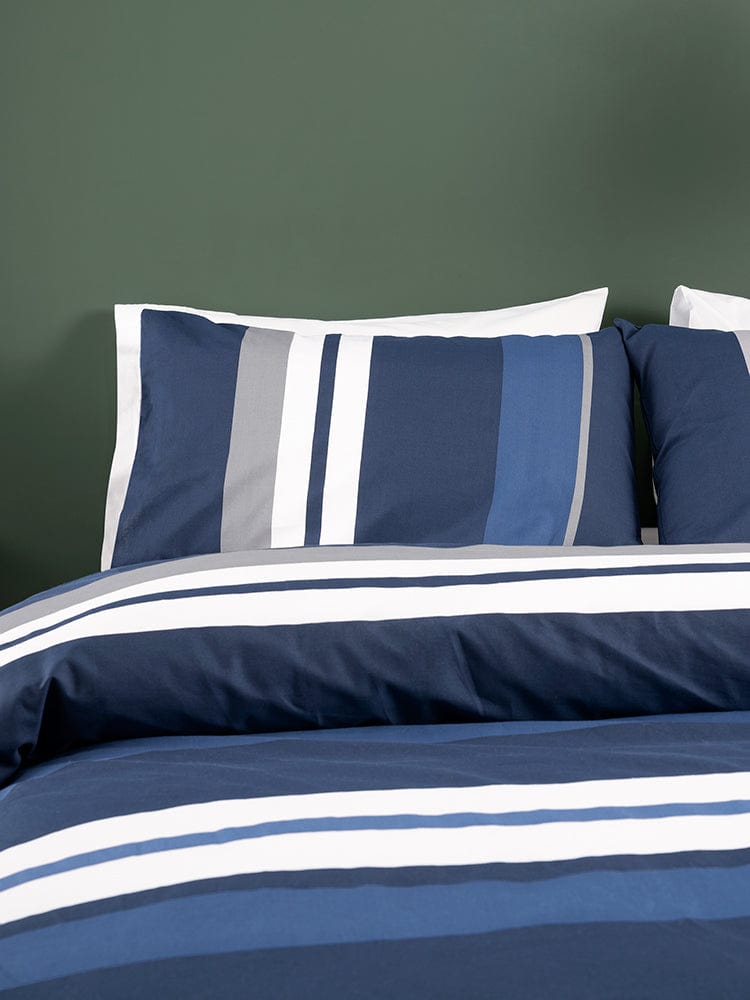 Linen House Duvet Cover Linen House Navy Jon Duvet Cover Set (7231431835737)