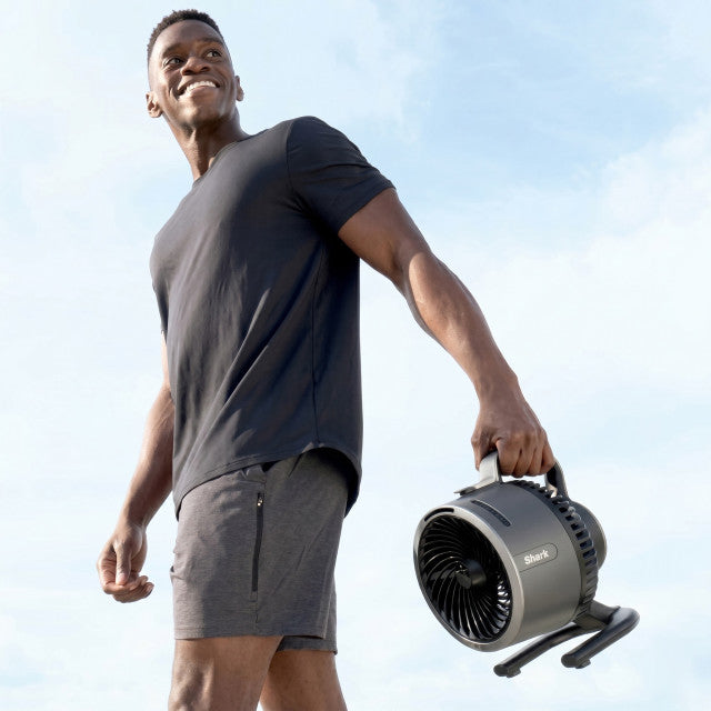 Shark FlexBreeze HydroGo Portable Fan with Built-in Mist Charcoal FA050EU.