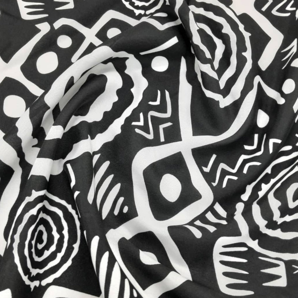 MH JOOSUB Printed Mini Matt Printed Mini Matt Ethnic Print Design 18 Collection 140 cm (7883211210841)