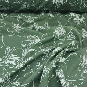 FABIANA Dress Fabrics Digital Floral Fabiana Fabric Moss Green 150cm (7312762634329)