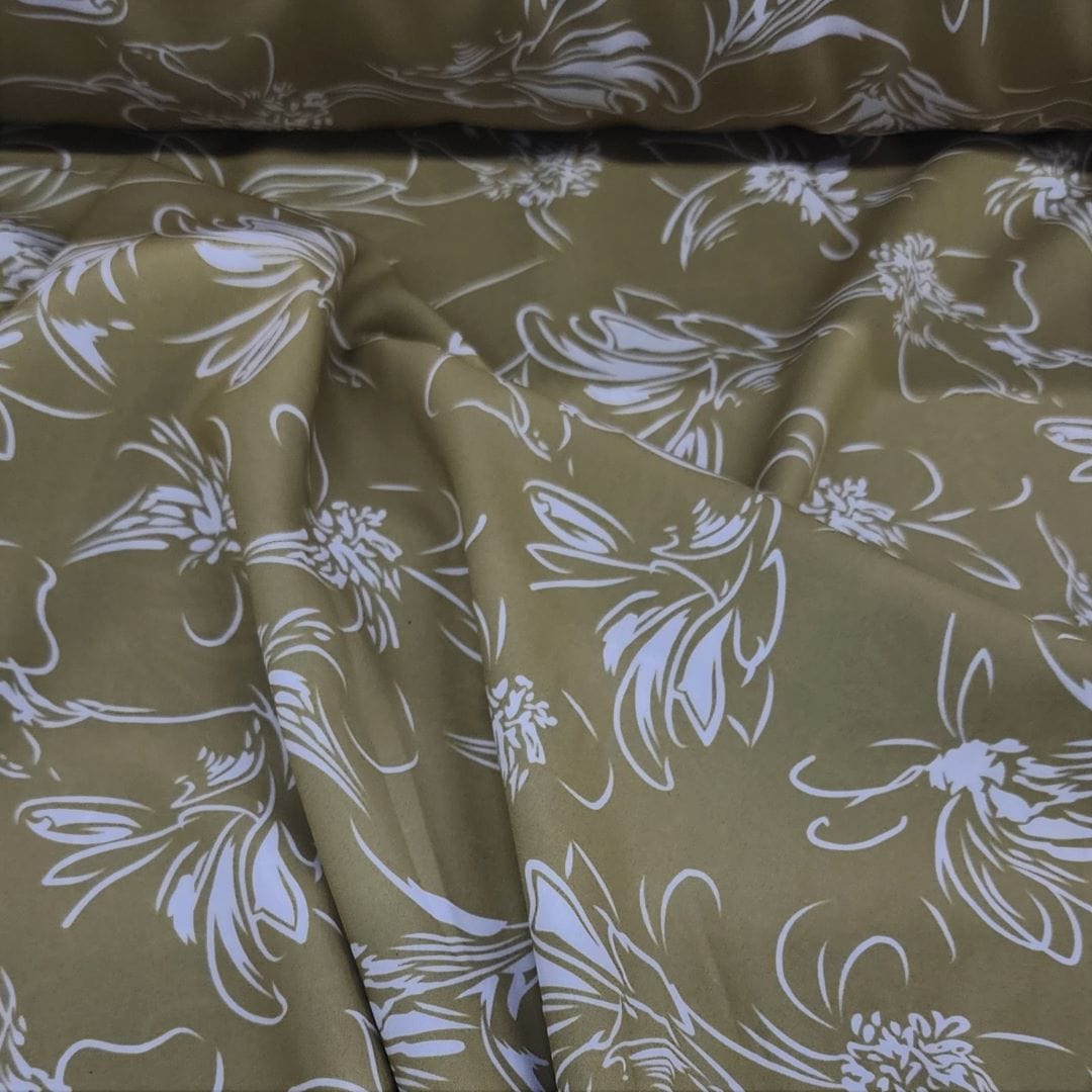FABIANA Dress Fabrics Digital Floral Fabiana Fabric Olive 150cm (7312762568793)
