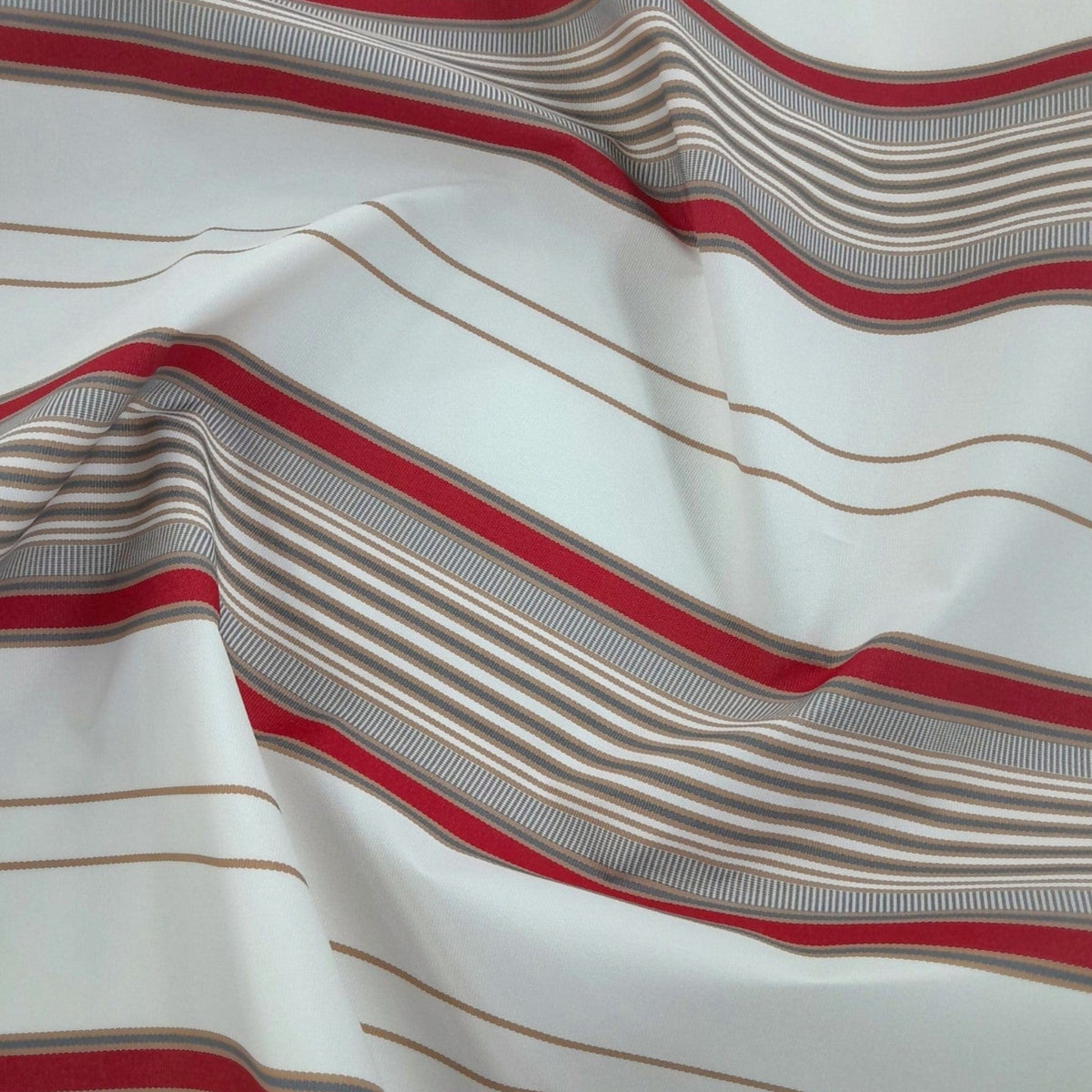 Fabric Agency Outdoor Canvas Bahamas Canvas Outdoor Red / Cream 150 cm