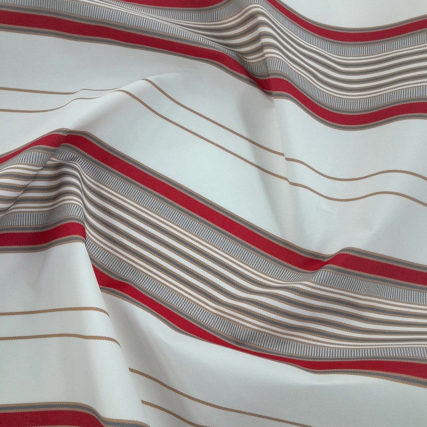 Fabric Agency Outdoor Canvas Bahamas Canvas Outdoor Red / Cream 150 cm