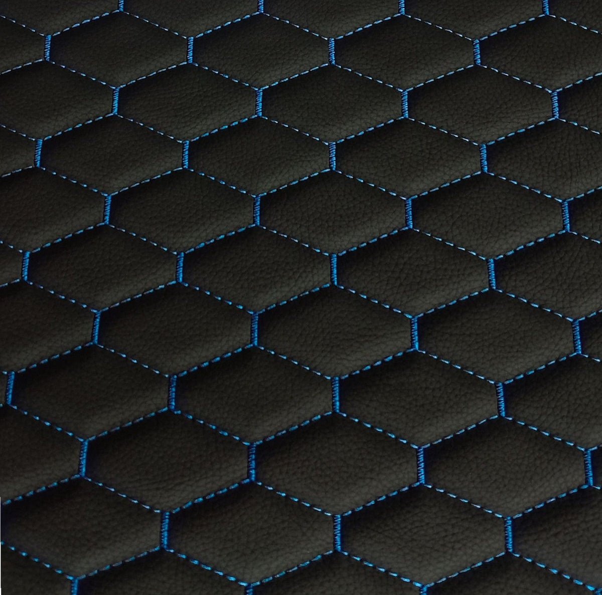 Fabric Agency Upholstery Fabric Bently Vinyl Car Fabric Black/Blue 140 cm