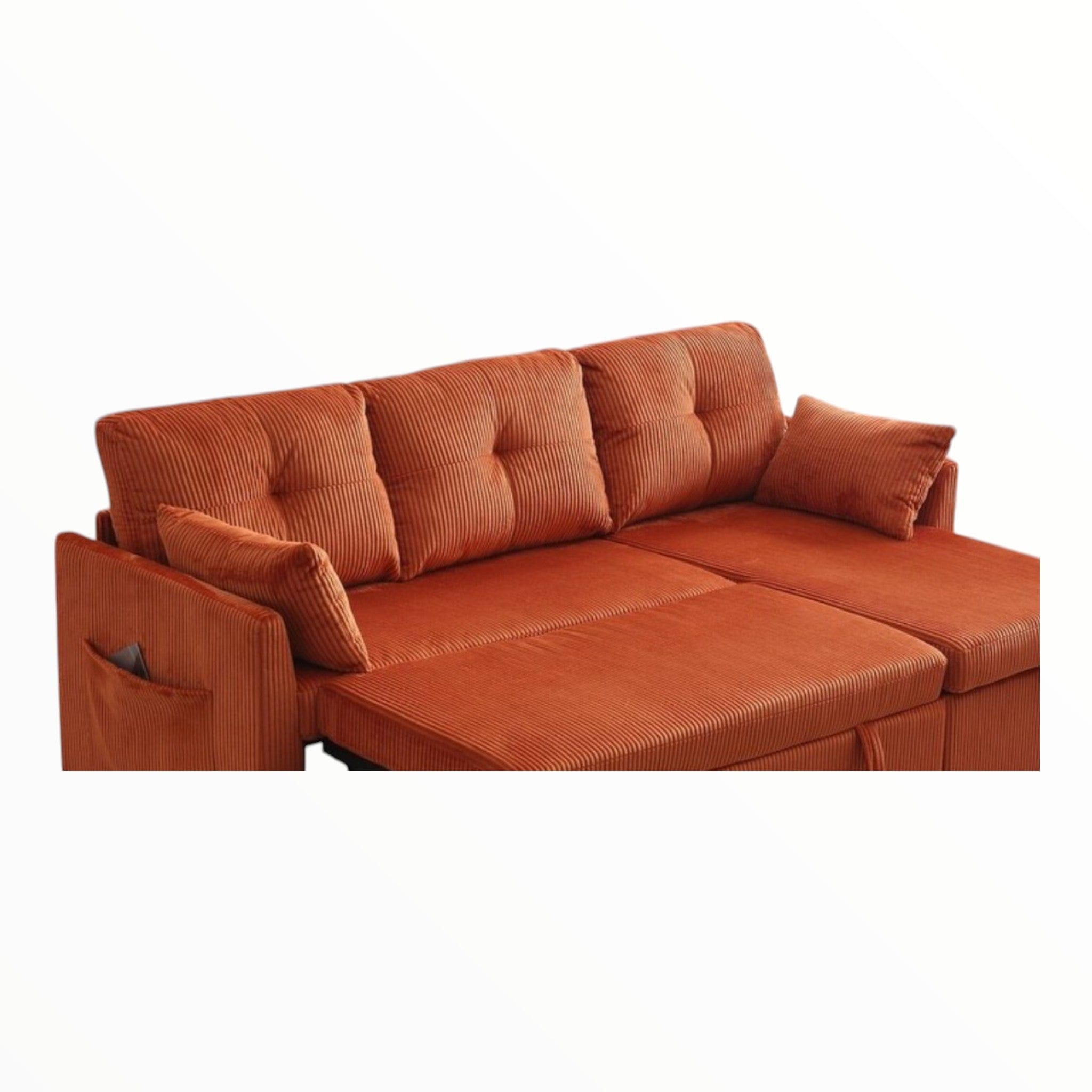 Fabric Agency Upholstery Fabric Upholstery Fabric Munich Corduroy Orange 140 cm
