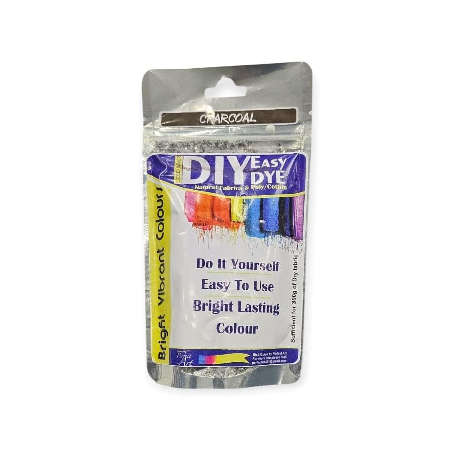 FABRIC DYE Habby Charcoal DIY Easy Natural Fabric And Poly/Cotton Dye (6561894596697)