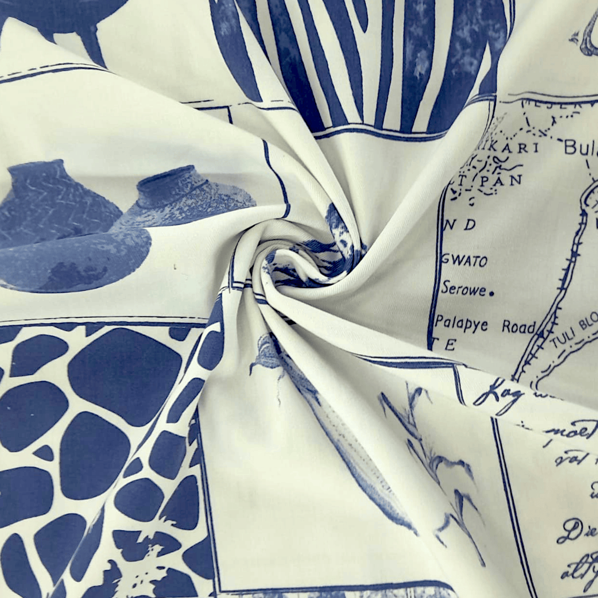 Fabric Printed Cotton Fabric Fabric 100% Printed Cotton Twill African Pot 140 cm