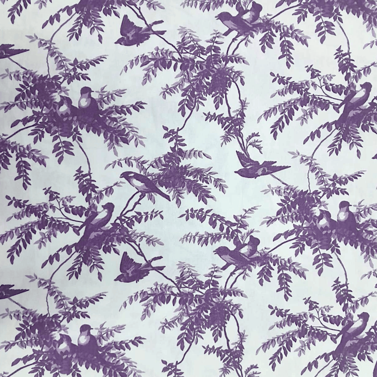 Fabric Printed Cotton Fabric Purple Fabric Printed Poly cotton Toile de jouy 140 cm