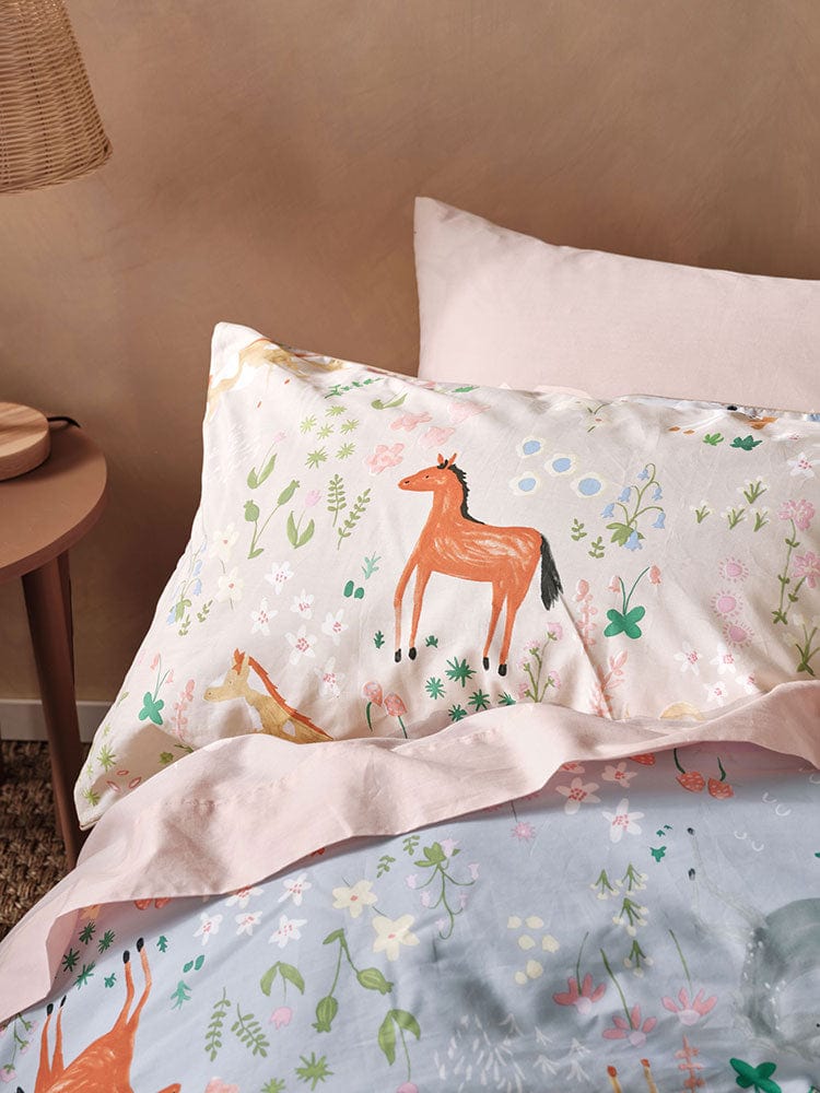 Linen House Duvet Cover Linen House Sky Horsemania Duvet Cover Set (6702783889497)