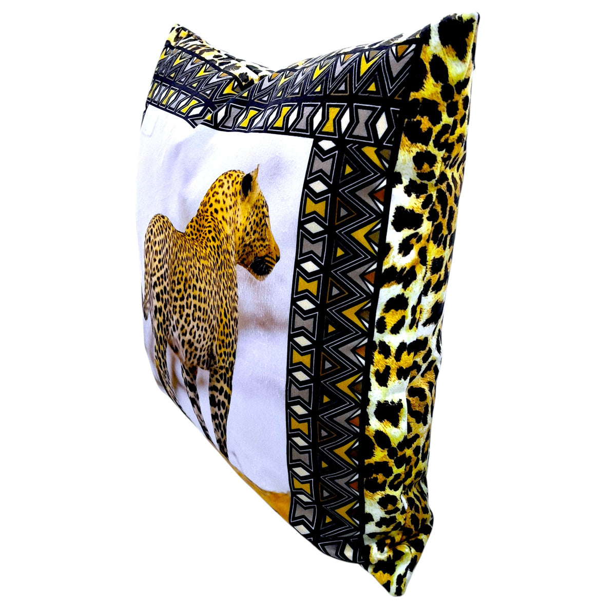 Velvet Scatter Cushion Leopard Panels 60x60 cm (8019691798617)