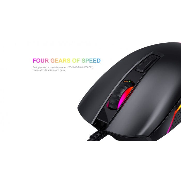 HAVIT Gaming GAMENOTE MS1010 USB 3600DPI RGB BACKLIT GAMING MOUSE (6682351665241)