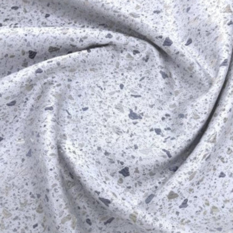 FAHM Curtaining Fabric Grey / Duckegg Curtaining Julia6 Collection 280 cm (7896403509337)