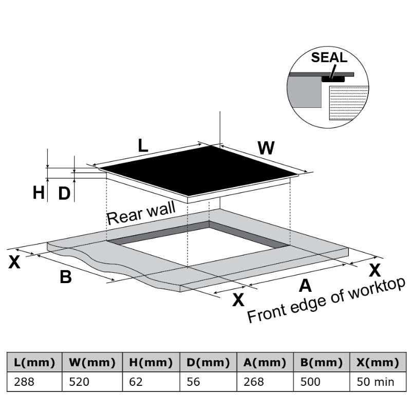 Falco 30cm Induction Hob - FAL-SSIH-30.