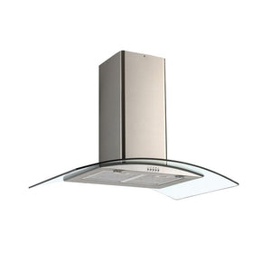 Falco cooker hood Falco 90cm Curved Glass Chimney Extractor Stainless Steel FAL-90-38SG (7293068312665)