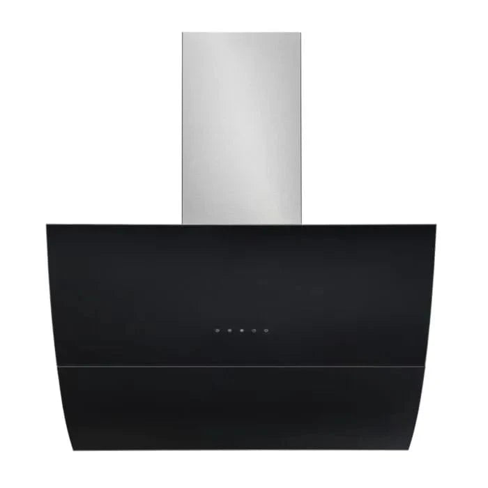 Falco Extractor Fan FALCO 90cm Black Glass Wall Mount Extractor FAL-90-S03D