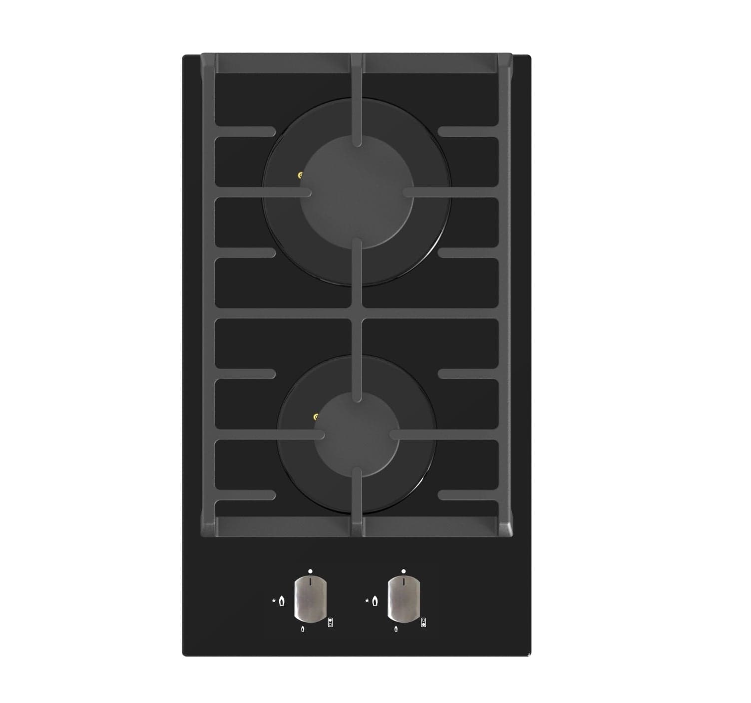Falco Gas Hob Falco 30 cm Black Glass Gas Hob FAL- BGH-30 (7768002101337)