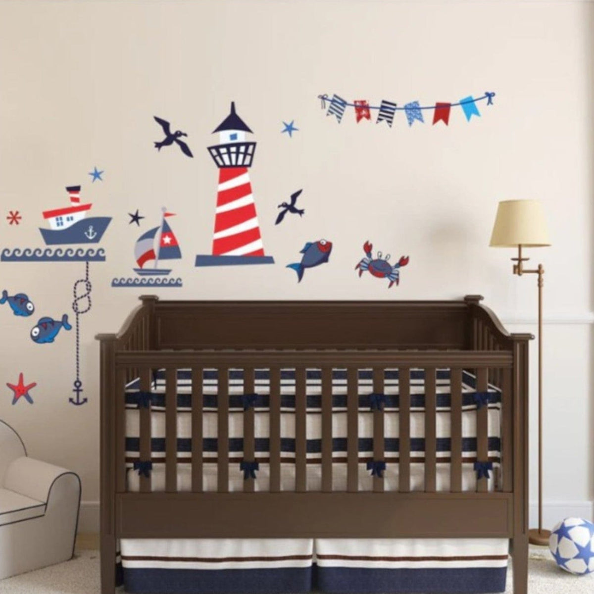 Fantastic Vinyl Sticker Nautical Fun 1m x 80 cm Decorative Vinyl Stickers Design 1