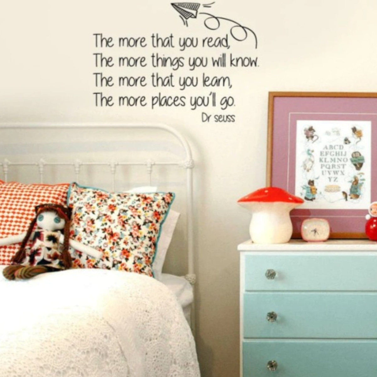 Fantastic Vinyl Sticker Quote Learn 58 x 43cm Decorative Vinyl Stickers Design 1