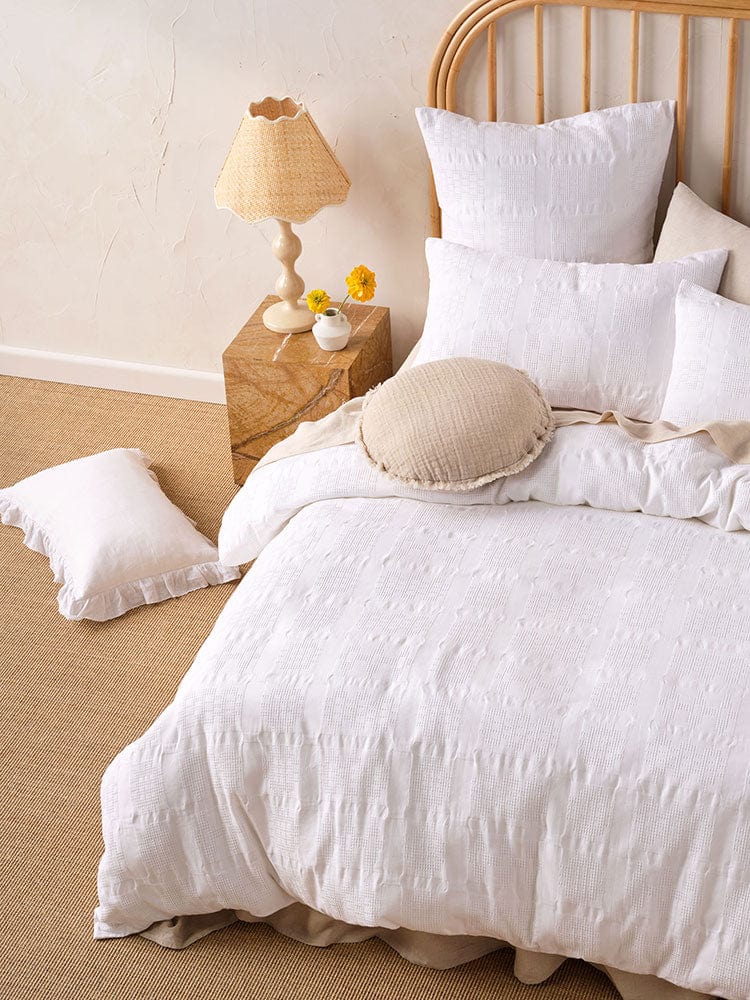 Linen House Duvet Cover Linen House White Seren White Duvet Cover Set