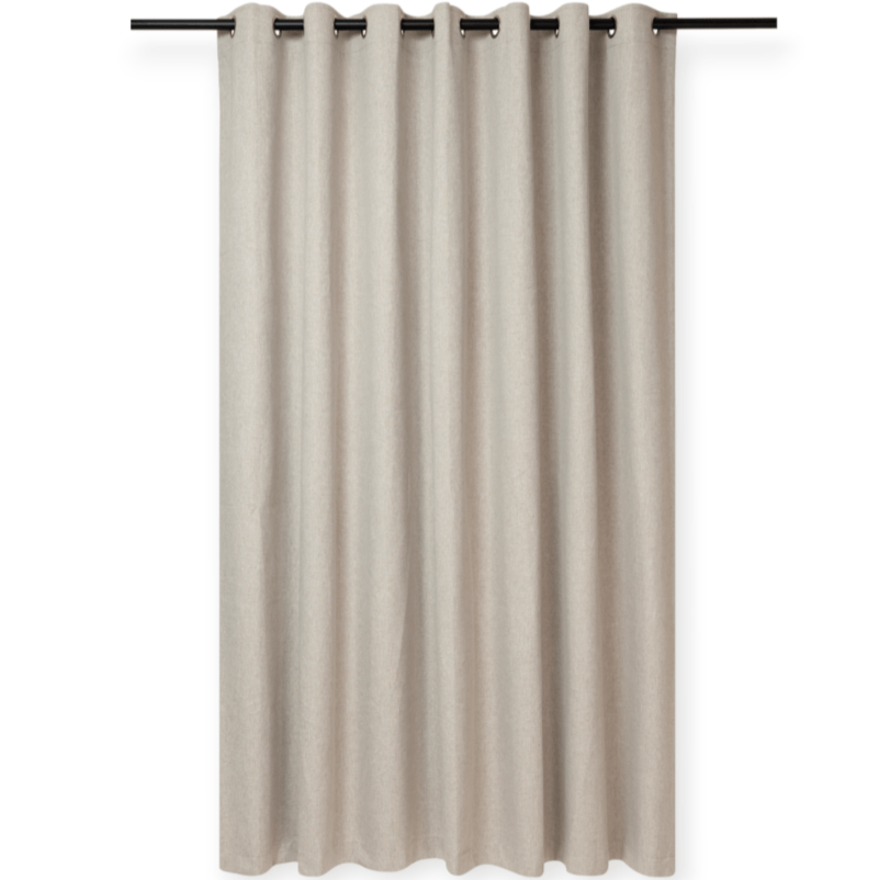 KUBU TAPED CURTAIN Kubu Porscha Blockout Eyelet Curtain Ready To Hang Natural (7711103942745) (7781260132441)