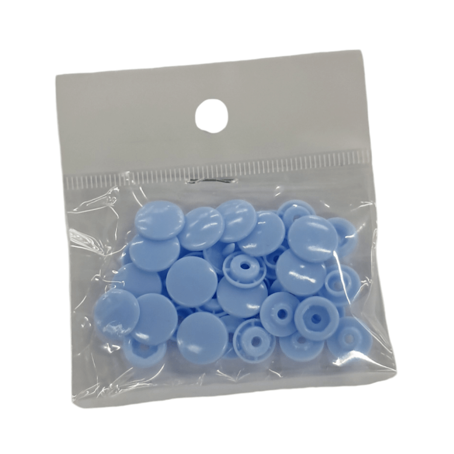 Press Stud Habby Baby Blue Plastic Press Studs (7817210986585)