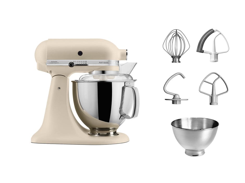 KitchenAid Food Processor KitchenAid Artisan 4.8L Stand Mixer Fresh Linen 5KSM175PSEFL (7702277652569)