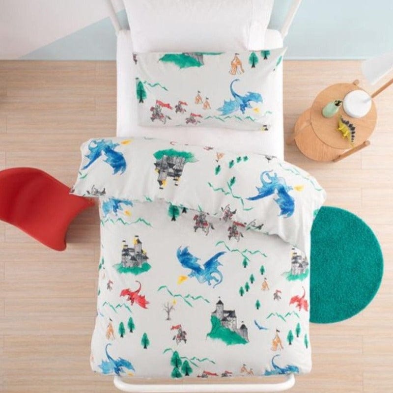 Linen House Duvet Cover Single Linen House Multi dragons Duvet Cover Set (4689427595353)