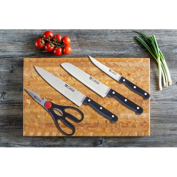 CASA Knife Casa Treviso Knife & Food Shear Set 4 Piece CAKS03