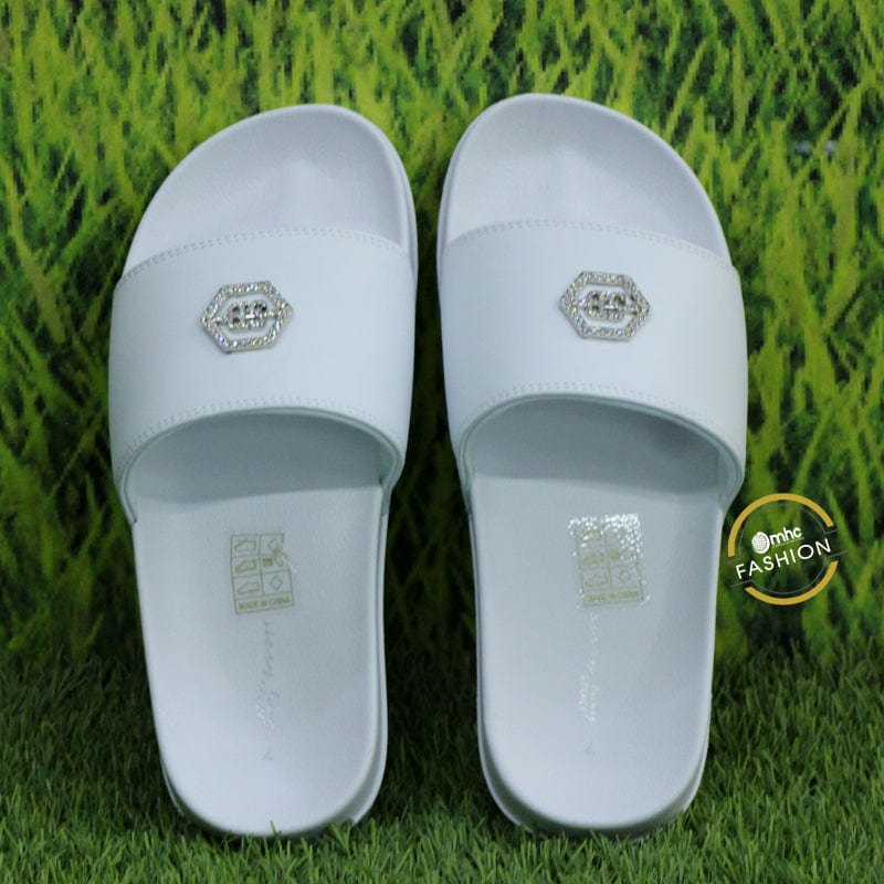 Sissy Boy Ladies Sandals Sissy Boy Keeping Cosy Slide White (6799846768729)