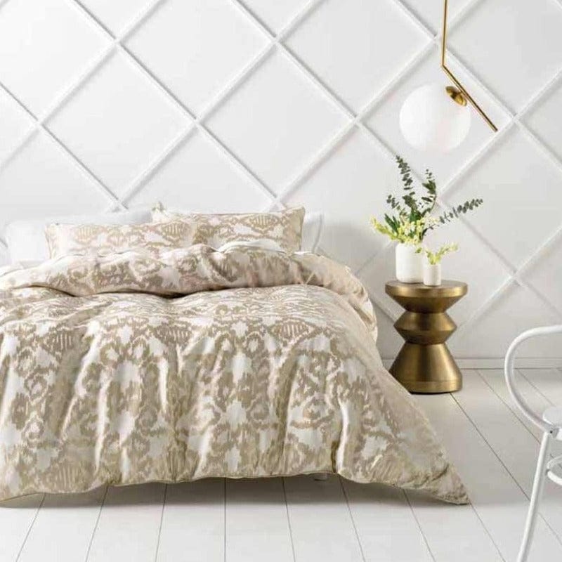 Linen House Duvet Cover Double Linen House Charlotte Gold Duvet Cover Set (2144672514137)