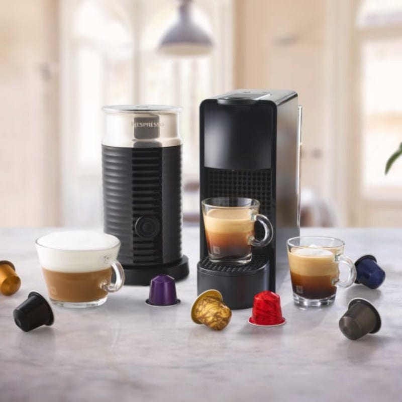 Nespresso COFFEE MACHINE Nespresso Essenza Bundle 1450W Mini Automatic Espresso Machine Silver (7001409814617)