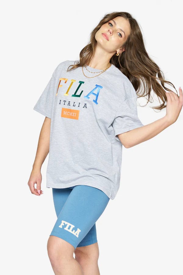 Fila T Shirt Fila Women's Isabel Oversized Embrodery Tee Grey